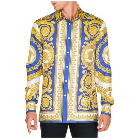 versace exclusive uomo long sleeves|big and tall Versace shirts.